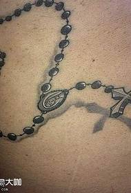 Back Cross Chain Tattoo Pattern