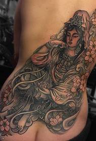 povratak realističan uzorak Guanyin tetovaža