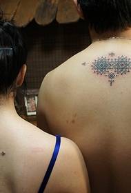 back little couple totem tattoo