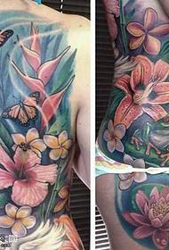 full lily tattoo pattern