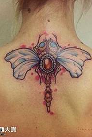 mudellu di tatuaggi di moth back