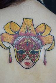 mask enchantress back tattoo