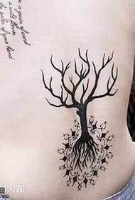 back tree totem Tattoo pattern