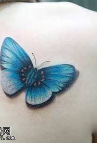 back super personality blue butterfly ask who patterned
