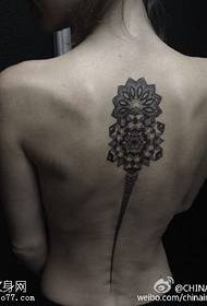 Classic Traditional Stinging Brahma Tattoo Pattern