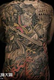back samurai tattoo pattern