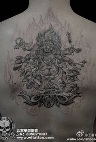 Terror Evil Monster Tattoo Patroon