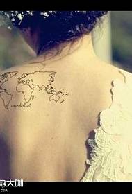 Back Globe Exemplum tattoo