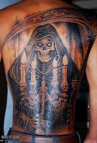 Patró de tatuatge a la mort d’esquena