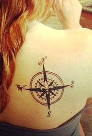 Bumalik Compass Tattoo Pattern