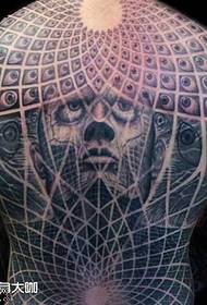 Back God Eye Tattoo Pattern