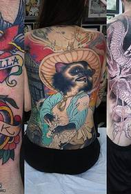 hátul különböző reális, nagyméretű festett tetoválásminták 78040 - érintetlen Plútó tetoválásmintázat