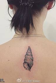 back snail tattoo pattern