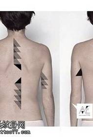 πίσω γραφικά τατουάζ μοτίβο τατουάζ