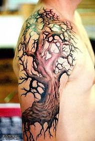 arm tree tattoo pattern