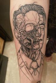 Horror tattoo girl tattoo on black gray horror tattoo picture