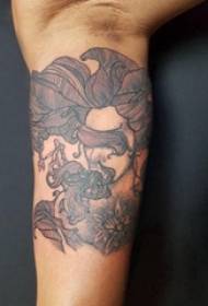 Abstract μοτίβο τατουάζ αφηρημένο μοτίβο τατουάζ στο χέρι κορίτσι