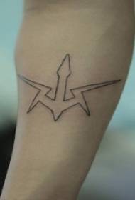 Geometric tattoo male student arm on sketch tattoo geometric tattoo picture