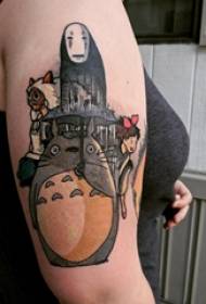 Tattoo cartoon meisje cartoon schattig tattoo patroon op arm