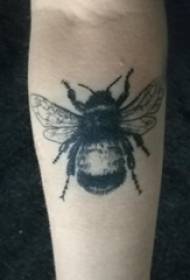 Little bee tattoo cute bee tattoo picture on boy's arm