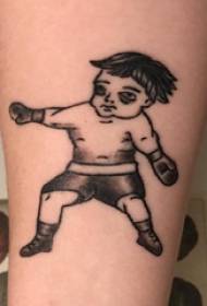 Malý chlapec tetovanie dievča minimalistický malý chlapec tetovanie obrázok na rameno
