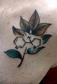 Tetovaža biljke, dječakova ruka, slika biljne tetovaže