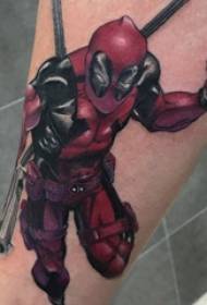 Kreslená postavička tetovanie muž študent rameno kreslená postavička tetovanie obrázok