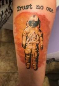 Astronaut тату үлгүсүнө, бала сүрөт, тату, каруу-астронавт аял тату үлгүсү