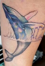 Tattoo whale, male whale tattoo picture