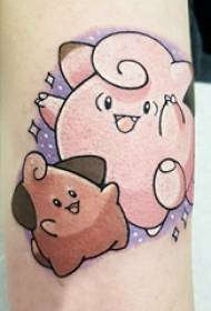 Tatuaj braț imagine tatuaj fată desene animate pe braț