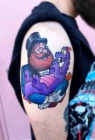 Tattoo cartoon boy cartoon funny tattoo picture on arm