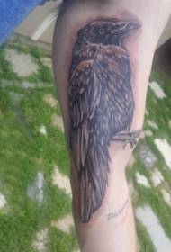 Материјал за тетоважа на рака Рака на момче на црна врана слика за тетоважа