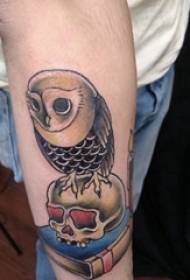 Owl tattoo girl arm owl tattoo picture