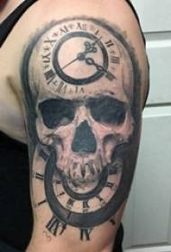 skull tattoo, boy's arm, skull tattoo pattern