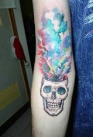 Colored gradient tattoos