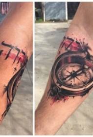 Tattoo compass boy's arm on classic compass tattoo picture