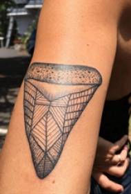Geometric tattoo pattern minimalist geometric tattoo picture on girl arm