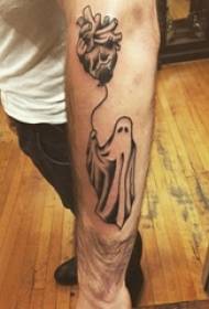 Arm tattoo material, male heart, heart and ghost tattoo pictures