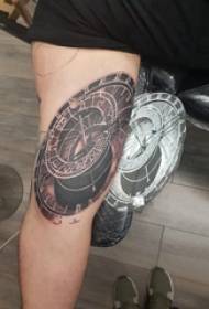 Clock tattoo boy's arm on black clock tattoo picture