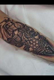 Vitorlázás tetoválás minta fiú karja vitorlázás tetoválás minta