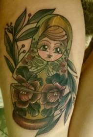 Tattoo cartoon girl cartoon tattoo on arm