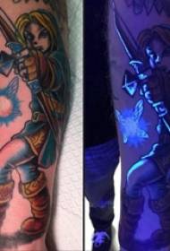 Chinese mythology tattoo Chinese mythological tattoo picture painted on girl's arm