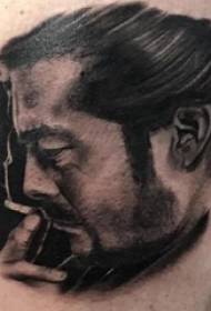 Karakter portreta tetovaža lik skica slika muškog lika na ruku