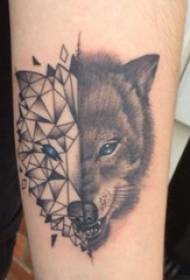 Wolf tattoo male student arm on wolf tattoo animal tattoo picture