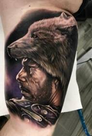 Wolf tattoo male student arm on wolf tattoo character tattoo picture