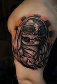 Personality avatar arm tattoo