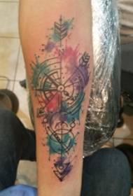 Tattoo compass male student arm on compass tattoo picture