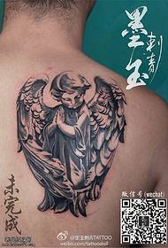 малюнок назад ангел татуювання
