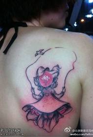 prazan seksualni uzorak tetovaže Lotusa