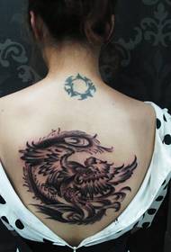 beautiful back beautiful phoenix tattoo pattern picture